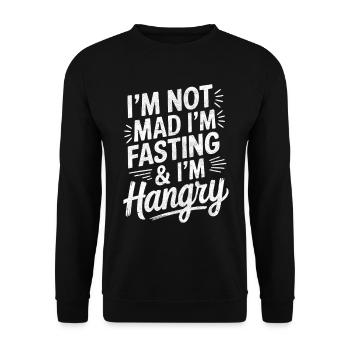 Intermittent fasting Intermittent fasting - Unisex Sweatshirt - black - Front - Alina (178cm) & Michal (187cm)