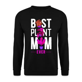 Amoureux des plantes Jardinage Maman Best - Sweat-shirt Unisexe - noir - Devant - Alina (178cm) & Michal (187cm)