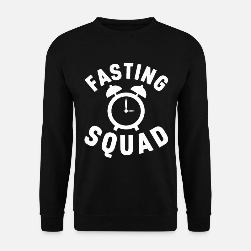 Intervallfasten Intermittierendes Fasten - Unisex Pullover - Schwarz