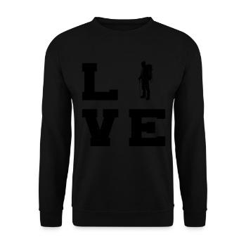 Climbers Men Climbing Climbers Women - Unisex Sweatshirt - black - Front - Alina (178cm) & Michal (187cm)