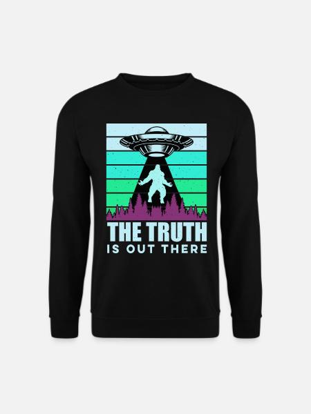 UFO-Bigfoot Yeti Sasquatch - Unisex Pullover - Schwarz