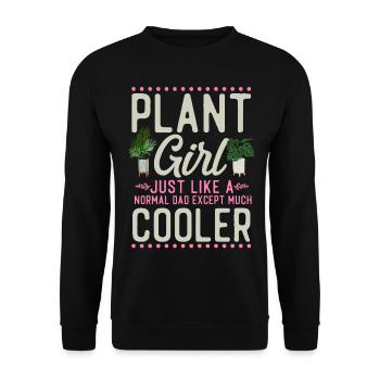 Plant Lover Gardening Girl Plant - Unisex Pullover - Schwarz - Vorne - Alina (178cm) & Michal (187cm)