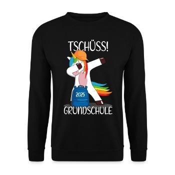 Primary School Graduation 2025 Primary School Graduation - Unisex Sweatshirt - black - Front - Alina (178cm) & Michal (187cm)
