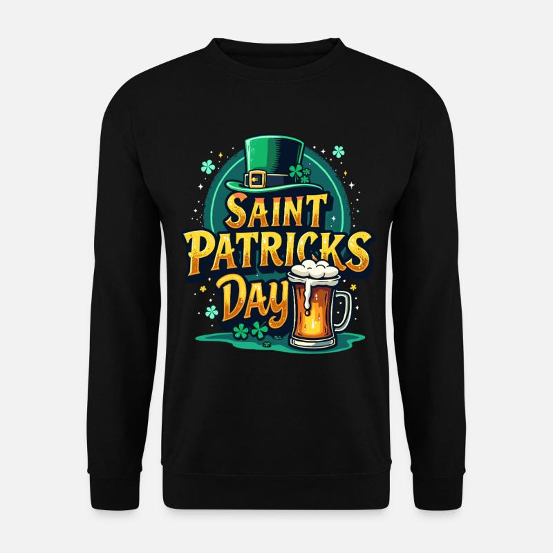 Saint Patrick's Day Beer - Unisex Sweatshirt - black