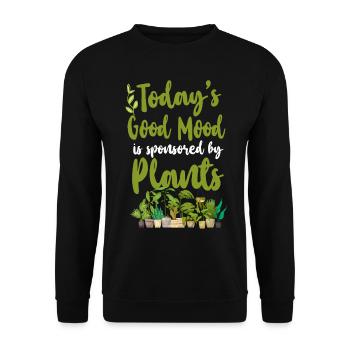 Plant Lover Gardening Today's Good - Unisex Pullover - Schwarz - Vorne - Alina (178cm) & Michal (187cm)