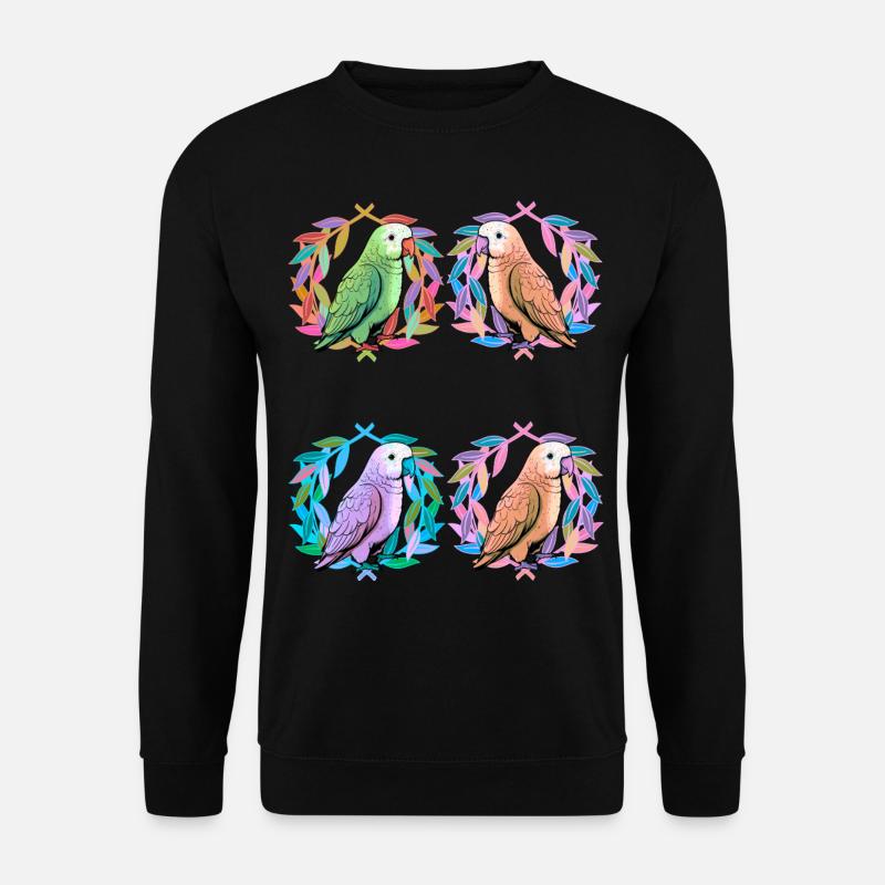 Oiseaux exotiques Oiseau Perroquet Perroquets - Sweat-shirt Unisexe - noir