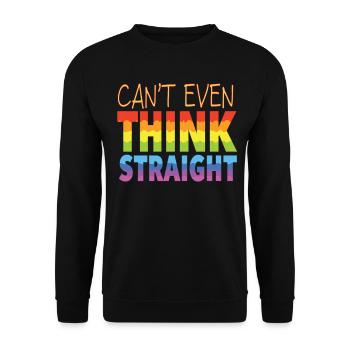 Pride LGBTQ Pride Regenbogen Pride Gay Pride Lgbtq - Unisex Pullover - Schwarz - Vorne - Alina (178cm) & Michal (187cm)