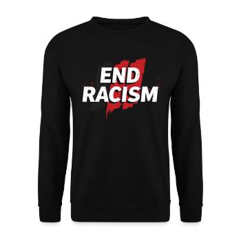 Anti-Racism, Equality & Diversity - Unisex Sweatshirt - black - Front - Alina (178cm) & Michal (187cm)