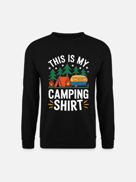 Camping Eventyr Sjovt Camping Design - Unisex sweater - sort