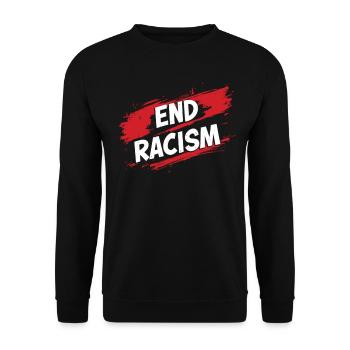 Anti-Racism, Equality & Diversity - Unisex Sweatshirt - black - Front - Alina (178cm) & Michal (187cm)