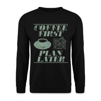 Architekt Architektur Geschenk Architekturstudent - Unisex Pullover - Schwarz - Vorne - Alina (178cm) & Michal (187cm)