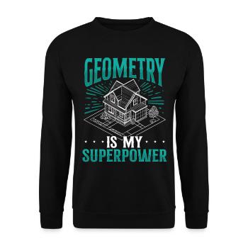 Architekt Architektur Geschenk Architekturstudent - Unisex Pullover - Schwarz - Vorne - Alina (178cm) & Michal (187cm)