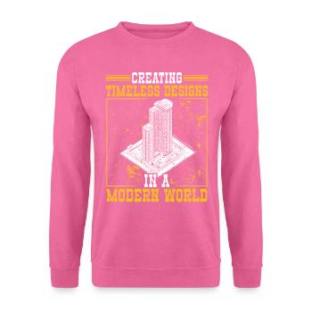 Architecte Architecture Cadeau Étudiant en architecture - Sweat-shirt Unisexe - rose - Devant