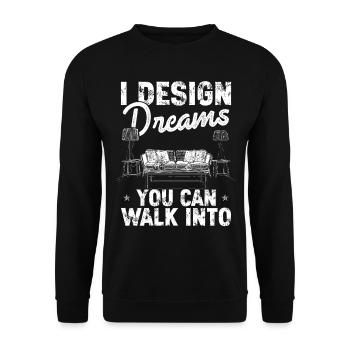Architekt Architektur Geschenk Architekturstudent - Unisex Pullover - Schwarz - Vorne - Alina (178cm) & Michal (187cm)