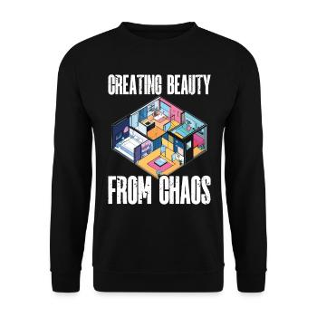 Architecte Architecture Cadeau Étudiant en architecture - Sweat-shirt Unisexe - noir - Devant - Alina (178cm) & Michal (187cm)