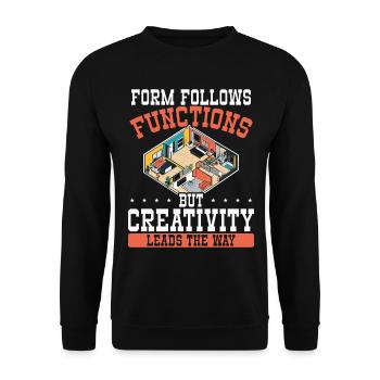 Architect Architecture Gift Architecture Student - Unisex Sweatshirt - black - Front - Alina (178cm) & Michal (187cm)
