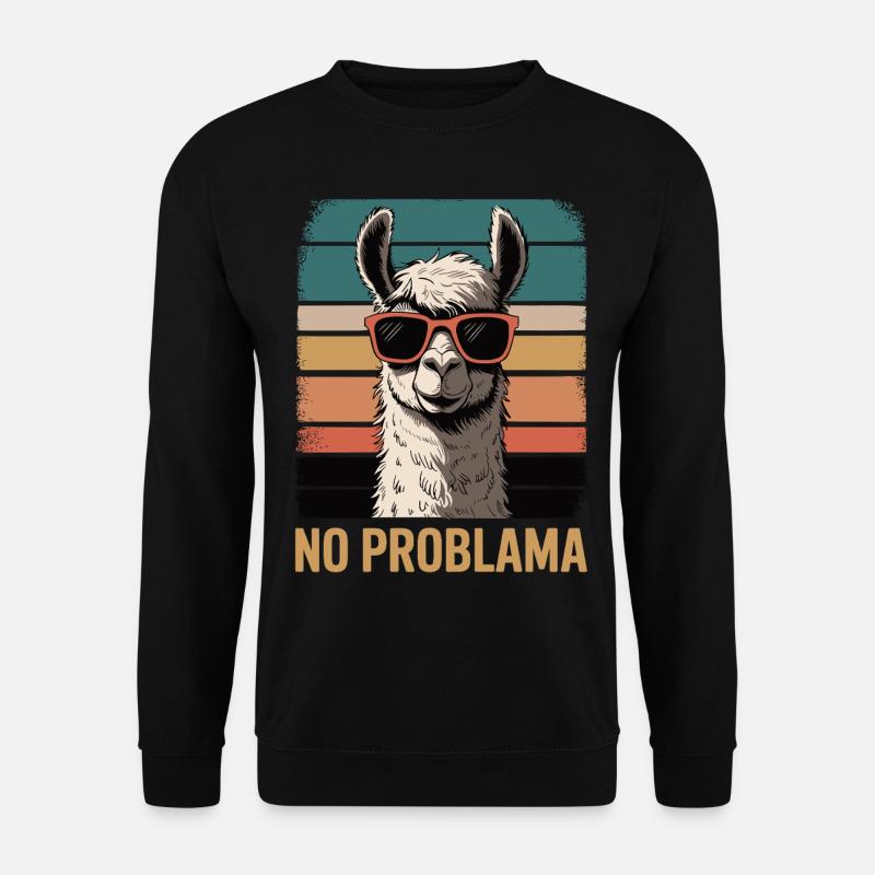 No Problama Llama - Unisex Sweatshirt - black