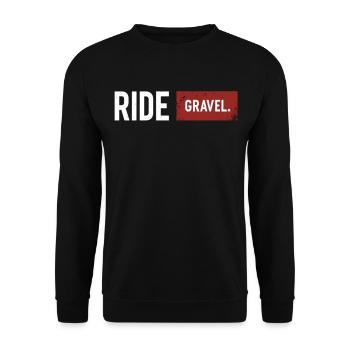 Gravel Bike Gravel Bike Gravel Bike Fans & Cyclists - Unisex Sweatshirt - black - Front - Alina (178cm) & Michal (187cm)