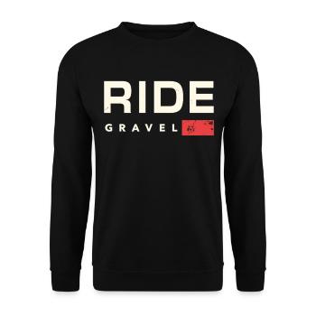 Gravel Bike Gravel Bike Gravel Bike Fans & Cyclists - Unisex Sweatshirt - black - Front - Alina (178cm) & Michal (187cm)
