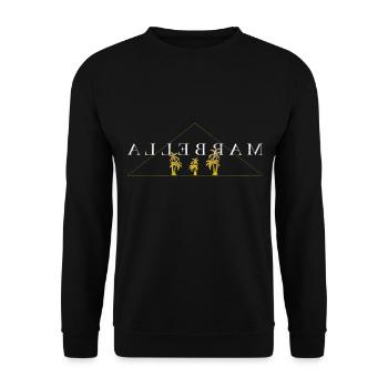 Marbella - Unisex Pullover - Schwarz - Vorne - Alina (178cm) & Michal (187cm)