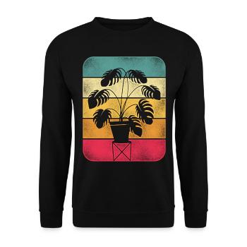 Amoureux des plantes jardinage rétro - Sweat-shirt Unisexe - noir - Devant - Alina (178cm) & Michal (187cm)