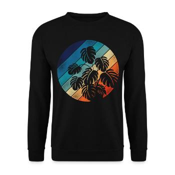 Amoureux des plantes jardinage rétro - Sweat-shirt Unisexe - noir - Devant - Alina (178cm) & Michal (187cm)