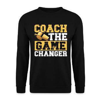 Trainer Geschenke Coach Geschenkidee - Unisex Pullover - Schwarz - Vorne - Alina (178cm) & Michal (187cm)