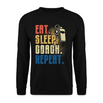 Trainer Geschenke Coach Geschenkidee - Unisex Pullover - Schwarz - Vorne - Alina (178cm) & Michal (187cm)
