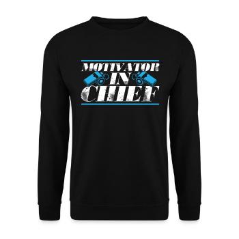 Trainer Geschenke Coach Geschenkidee - Unisex Pullover - Schwarz - Vorne - Alina (178cm) & Michal (187cm)