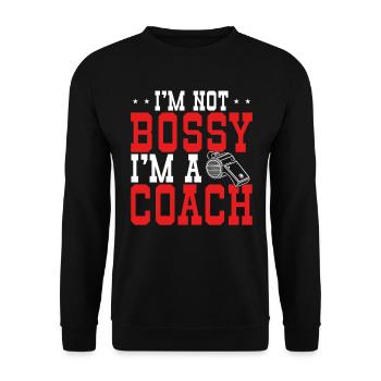 Trainer Geschenke Coach Geschenkidee - Unisex Pullover - Schwarz - Vorne - Alina (178cm) & Michal (187cm)