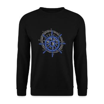 4 Capitaine Sailor Windrose - Sweat-shirt Unisexe - noir - Devant - Alina (178cm) & Michal (187cm)