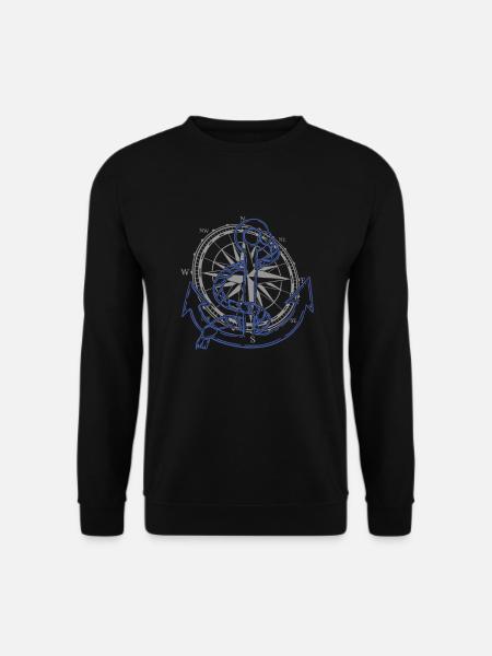 2 Capitaine Sailor Windrose - Sweat-shirt Unisexe - noir