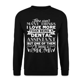 Dental Assistant Dental Assistant Mom - Unisex Sweatshirt - black - Front - Alina (178cm) & Michal (187cm)