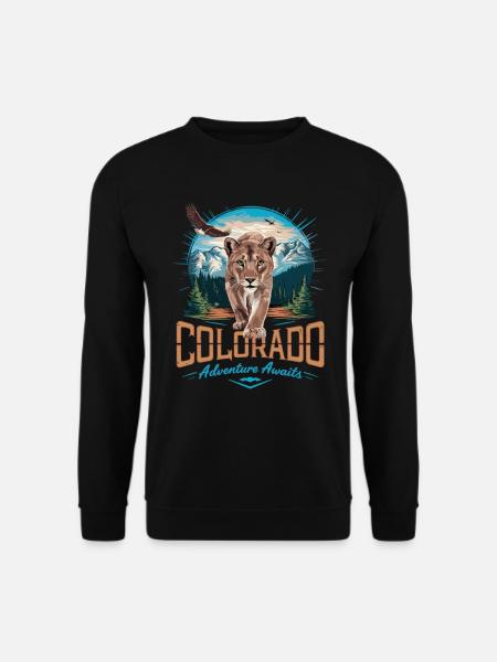 Colorado Abenteuer – Wildnis & Natur Design - Unisex Pullover - Schwarz