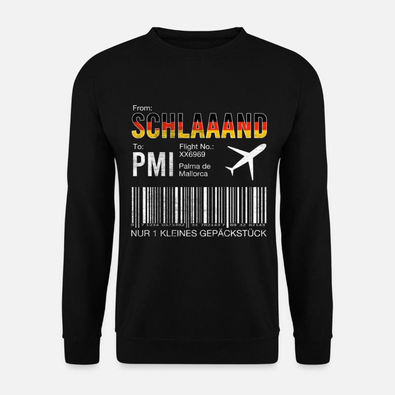 Mallorca Boarding Pass Trip - Unisex Sweatshirt - black