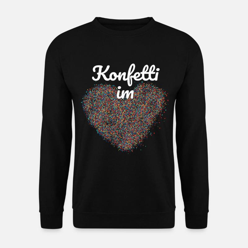 Konfetti im Herz - Unisex Pullover - Schwarz