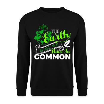 Earth Day The Earth Is All We Have - Unisex Sweatshirt - black - Front - Alina (178cm) & Michal (187cm)