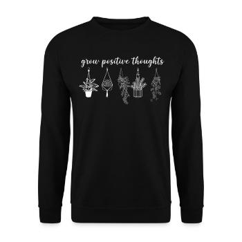 Plant Lover Gardening Grow - Unisex Pullover - Schwarz - Vorne - Alina (178cm) & Michal (187cm)