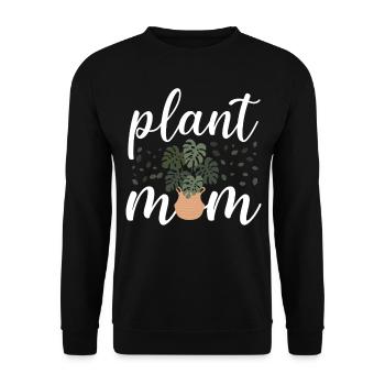 Plant Lover Gardening Monstera - Unisex Pullover - Schwarz - Vorne - Alina (178cm) & Michal (187cm)