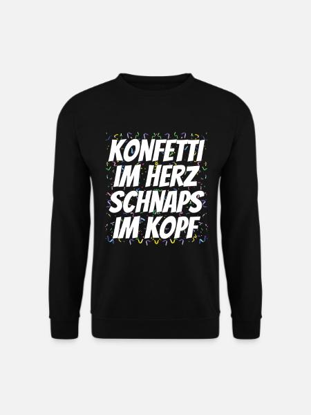 Carnival Confetti Saying - Unisex Sweatshirt - black