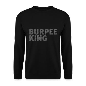 Burpee King - Unisex Pullover - Schwarz - Vorne - Alina (178cm) & Michal (187cm)