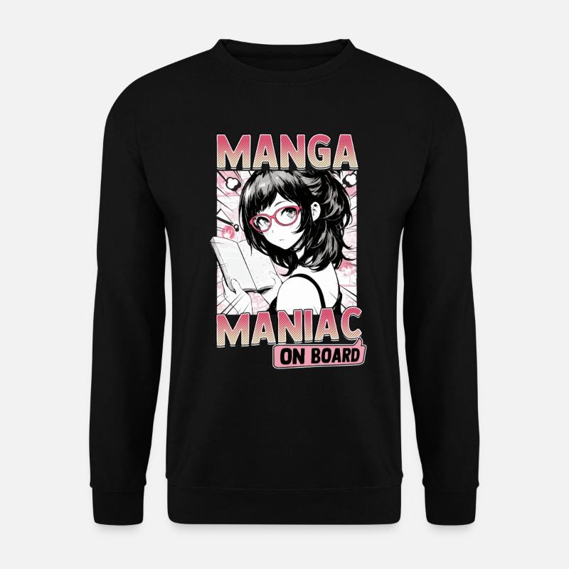 Manga Bücher Manga Liebhaber - Unisex Pullover - Schwarz