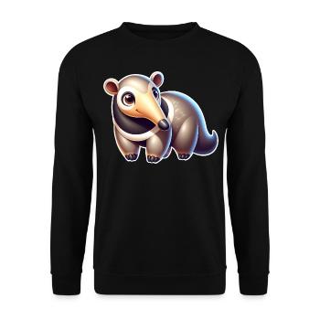 Anteater - Unisex Sweatshirt - black - Front - Alina (178cm) & Michal (187cm)