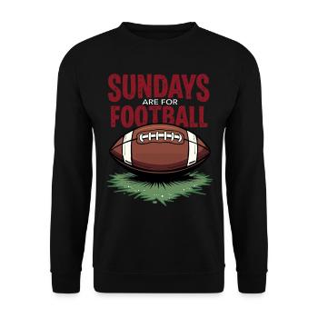 Le dimanche, c’est le football américain - Sweat-shirt Unisexe - noir - Devant - Alina (178cm) & Michal (187cm)
