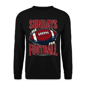 Sundays Are for Football American Football - Unisex Pullover - Schwarz - Vorne - Alina (178cm) & Michal (187cm)