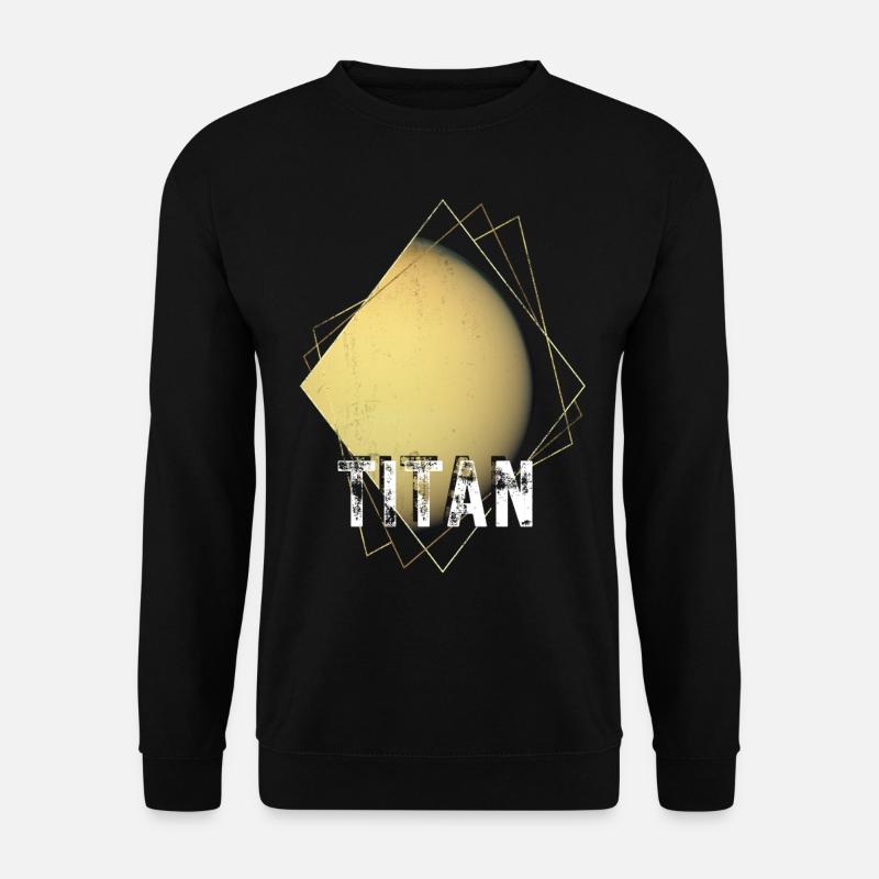Titan Saturne Lune - Sweat-shirt Unisexe - noir