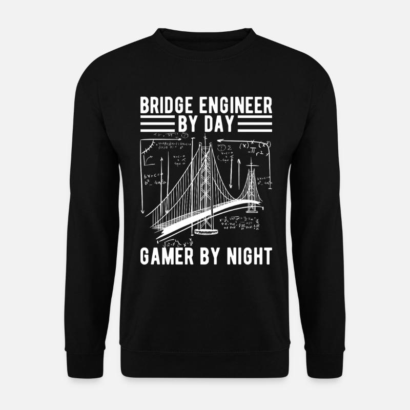 Bridge Engineer Bridge Construction - Unisex Sweatshirt - black