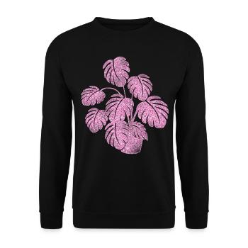Plant Lover Gardening Diamond - Unisex Pullover - Schwarz - Vorne - Alina (178cm) & Michal (187cm)