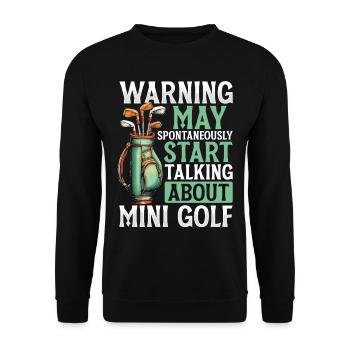 Golf Golf Golf Golf Parcours de Golf - Sweat-shirt Unisexe - noir - Devant - Alina (178cm) & Michal (187cm)