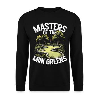 Golf Golf Golf Golf Parcours de Golf - Sweat-shirt Unisexe - noir - Devant - Alina (178cm) & Michal (187cm)